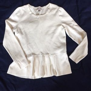 Banana Republic Ruffle Bottom Sweater